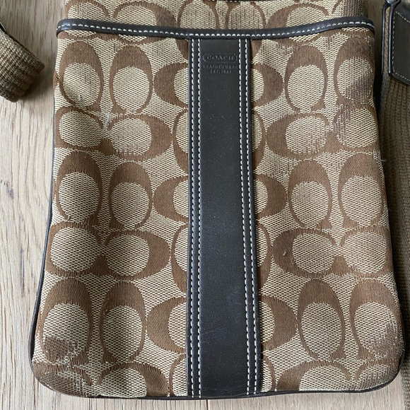 COACH brown swing bag purse - Picture 6 of 8